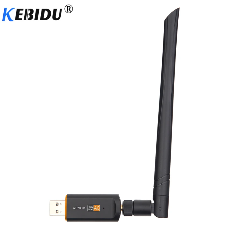 Двухдиапазонный беспроводной адаптер kebidu 1200 Мбит/с USB 3 0 Wi Fi AC Wifi Lan с антенной 802.11ac