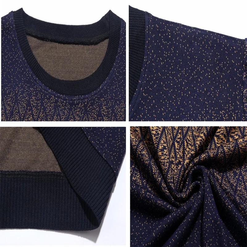 DIMUSI Autumn Winter Mens Sweater Shirt Casual Men O-Neck Wool Pullover Sweater Men's Slim Fit Knitted Pull Sweaters Clothing