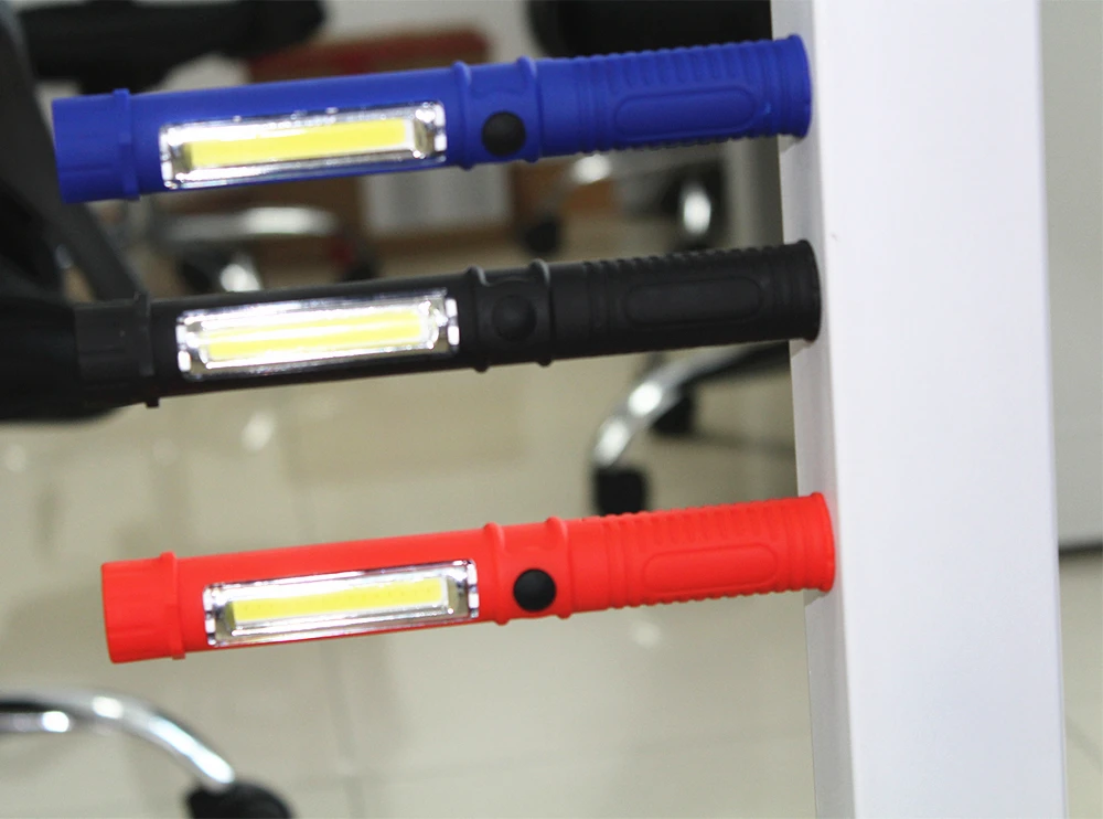 Красный/синий/черный мини ручка многофункциональный COB LED Flash светильник фонарь