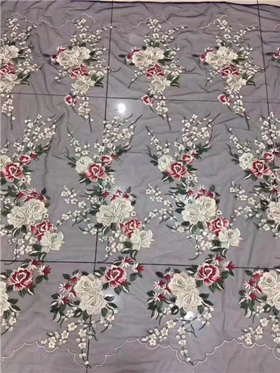 

2018 New fashion African Lace Fabric Nigerian French Fabric High Quality African Tulle Lace Fabric for Party