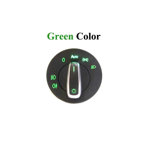 Новая версия, автоматический головной светильник, светильник, переключатель, модуль датчика для VW Golf Jetta MK4 Passat B5 Polo Bora Bettle для Skoda Fabia - Цвет: Green For Skoda