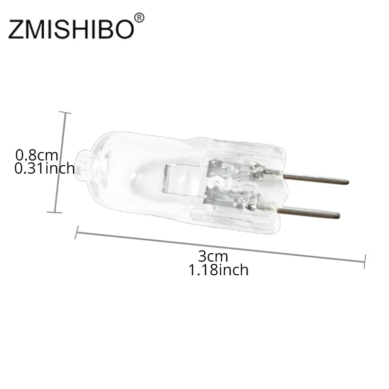 ZMISHIBO 20 шт прозрачные Галогенные G4 лампы AC/DC12V Тип JC высокое качество G4 галогенные лампы с регулируемой яркостью 10 Вт 20 Вт 35 Вт теплый белый 2700-3500 К