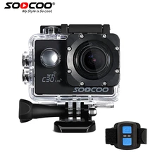 Soocoo c30r 4К спорт камера cam wifi 4 К гироскопа регулируемые углы обзора (70-170 градусов) ntk96660 с дистанционным управлением экшен-камера