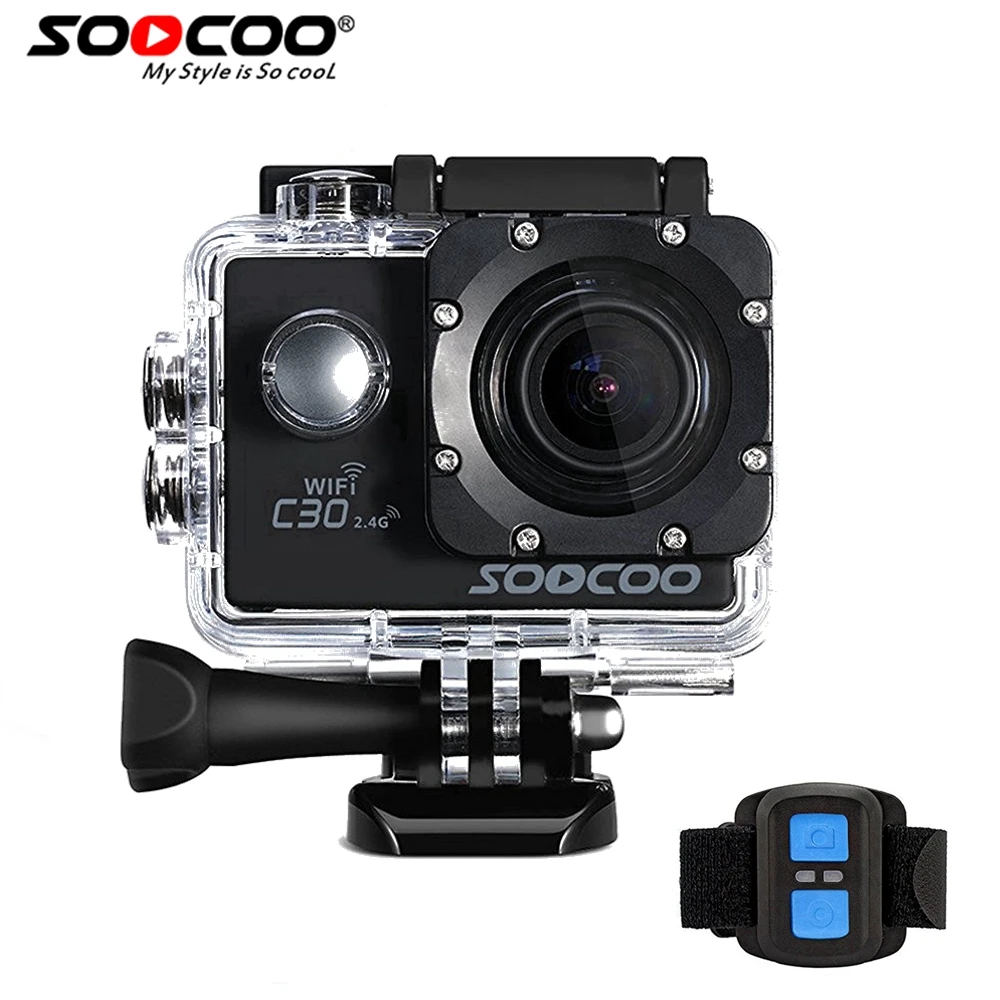 SOOCOO C30R 4K Sports Action Camera Cam Wifi 4K Gyro Adjustable Viewing angles(70-170 Degrees) NTK96660 with Remote Control camera : image SOOCOO C30R 4K Sports Action Camera Cam Wifi 4K Gyro Adjustable Viewing angles(70-170 Degrees) NTK96660 with Remote Control camera