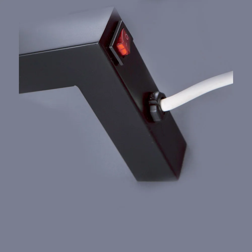 Matt black switch Free Shipping Wall Mount Type Electric Heated Towel Warmer Rack Towel Bar Rail Bathroom Accessory Towel Dryer Shelf HZ-924 - Цвет: Matt black switch