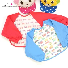 [Chaonono] Детские нагрудники с длинным рукавом Дети Нагрудник слюнявчик накидка для творчества фартук Baberos Bavoir Костюмы кормления съесть Toddle Водонепроницаемый