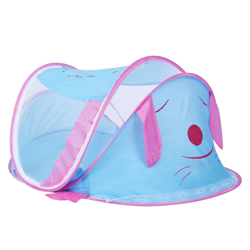 Portable Crib Netting Baby Newborn Mosquito Net Cute Dog Summer Bed