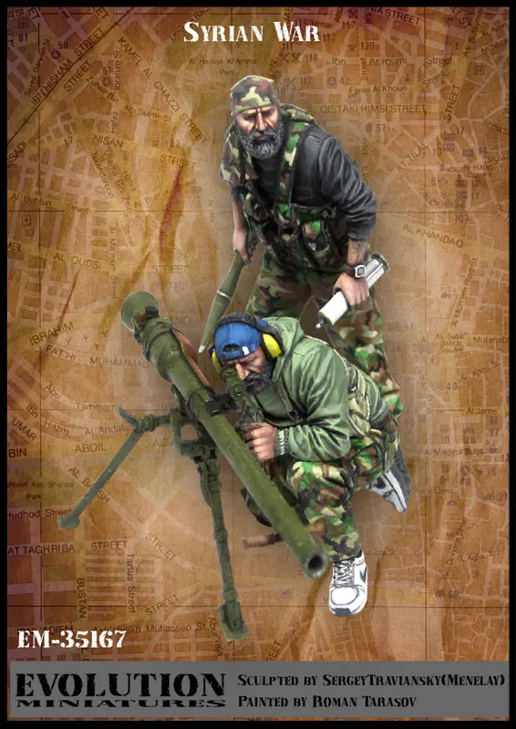 

1/35, Syrian war, Resin Model Soldier GK, Military theme, Unassembled and unpainted kit