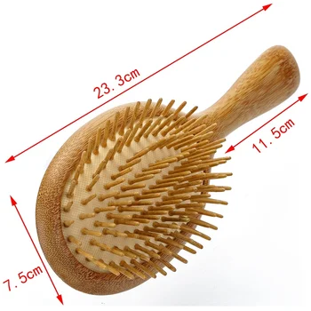 Health Care Wood massage Comb Hairbrush With Box Hairdressing Tangle Brush Comb For Women Hair Scalp Combs Fast Shipping 2