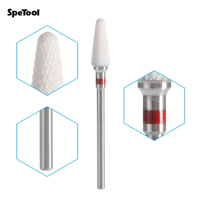 SpeTool 1Pc Electric Dental Drill Zirconia Ceramic Drill Bits Teeth