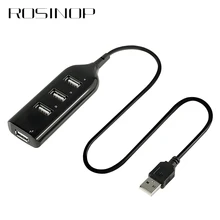 Rosinop High Speed Multi USB 2.0 Hub 4 Ports USB Hub Extension mini hab USB Splitter For Notebook Computer PC Accessories цена Rosinop High Speed Multi USB 2.0 Hub 4 Ports USB Hub Extension mini hab USB Splitter For Notebook Computer PC Accessories цены онлайн