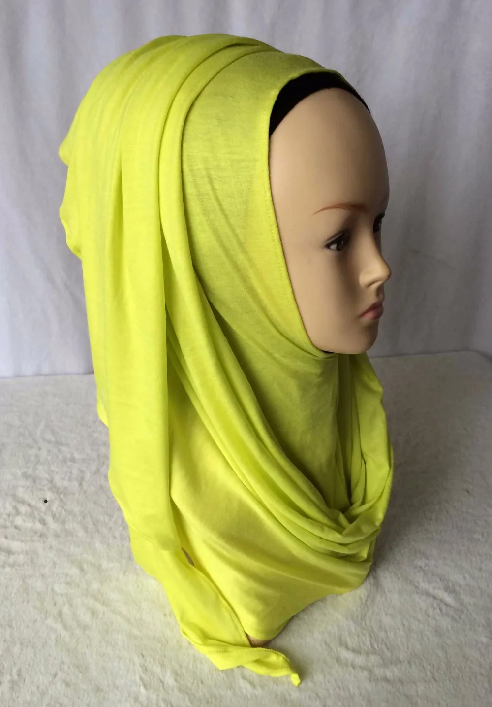 Бесплатная доставка один слипоны ходу мгновенный Джерси хлопок Простые Длинные исламистского Джерси хиджаб шарф для Для женщин