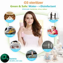 Portable ozone water deodorizer ozone machine auto deodorizer fruit and vegetable ozone generator ozone friendly products