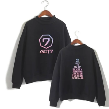 

KPOP GOT7 GOT 7 YOUNGJAE JACKSON BAMBAM MARK Member Name Print Women Hoodies Female Long Sleeve Fleece Turtleneck Sweatshirt 4XL