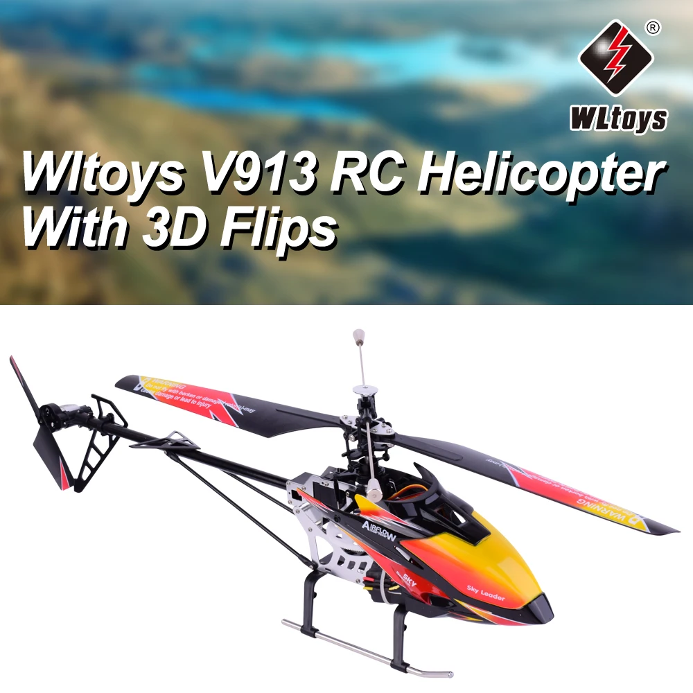 Original Wltoys V913 Brushed 2.4G 4CH Single Blade Built-in Gyro Super Stable Flight RC Helicopter RTF Aircraft RC Plane Original Wltoys V913 Brushed 2.4G 4CH Single Blade Built-in Gyro Super Stable Flight RC Helicopter RTF Aircraft RC Plane
