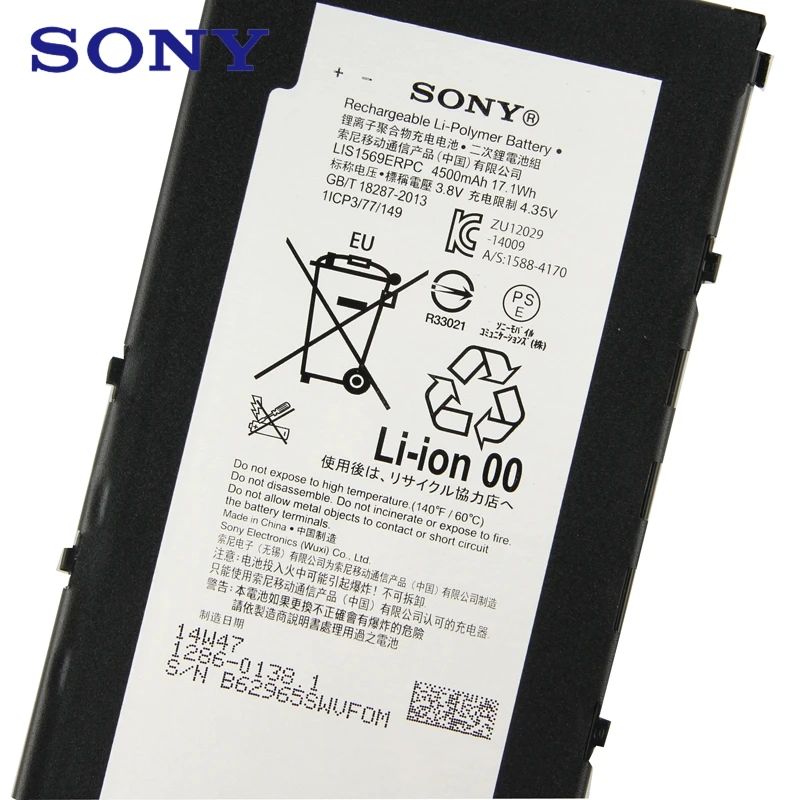 Tanie Oryginalna bateria Sony LIS1569ERPC do tabletu SONY Xperia Z3 kompaktowa autentyczna bateria 4500mAh