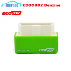 Отличное качество ecoobd2 зеленый для бензина авто чип Тюнинг Коробка Эко OBD2 производительность поле plug & водитель более Мощность/ крутящий