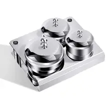 3 шт. маникюрный стакан для жидкости акриловый Органайзер для порошка лоток с держатель кисточки для ногтей Горячий