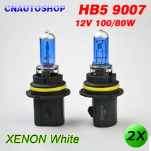 Hippcron 2 x HB5 9007 супер белый 12V 100/80 Вт Автомобильные галогенные лампы автомобильные лампы фары темно-синий Стекло
