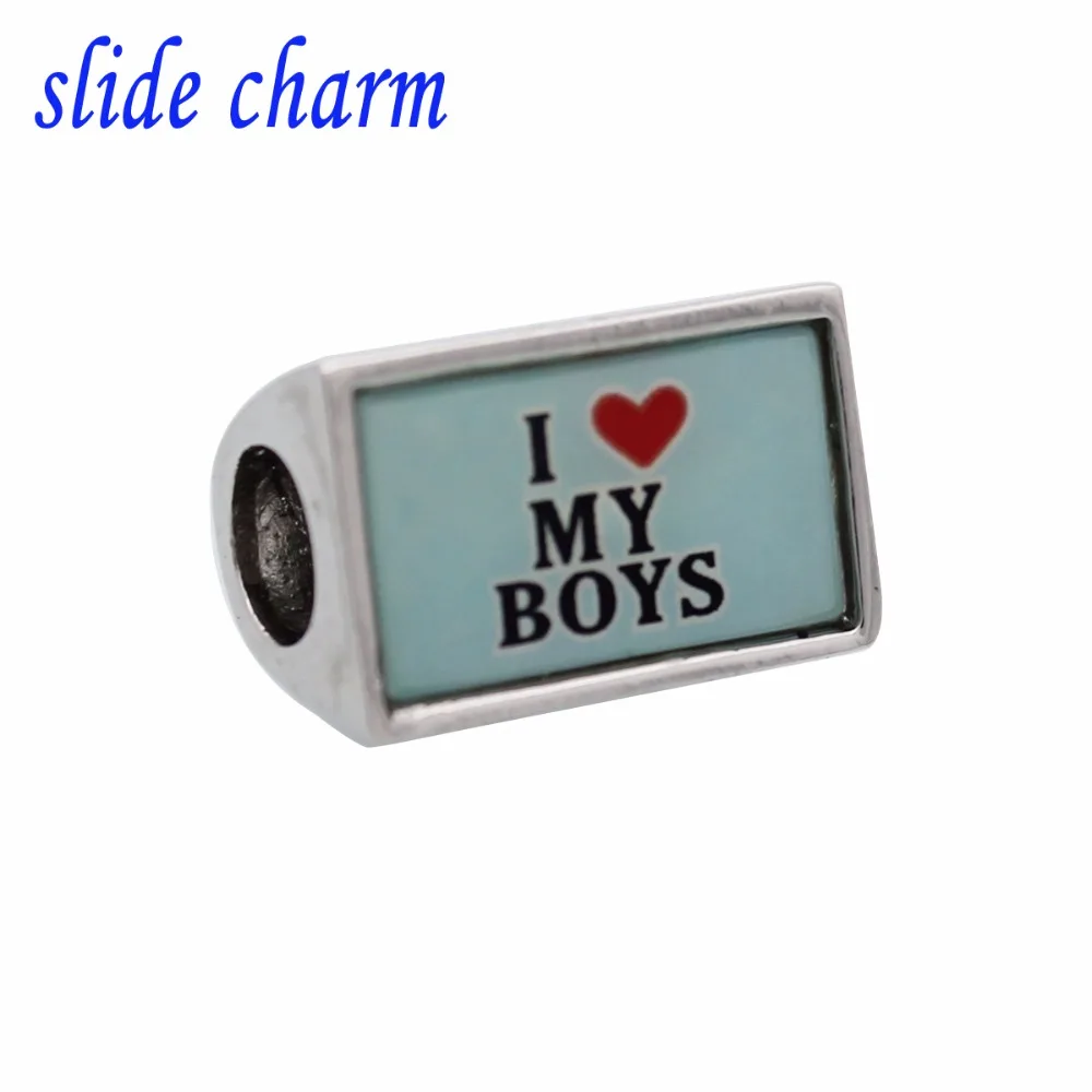 

slide charm xin huo Store Free shipping new classic pop jewelry oval photo frame charm beads fit Pandora bracelet