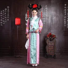 Best Offers (0107) New Embroidery female Qing Dynasty Princess Costume women's ancient court dress for cosplay stage performance Best Offers (0107) New Embroidery female Qing Dynasty Princess Costume women's ancient court dress for cosplay stage performance