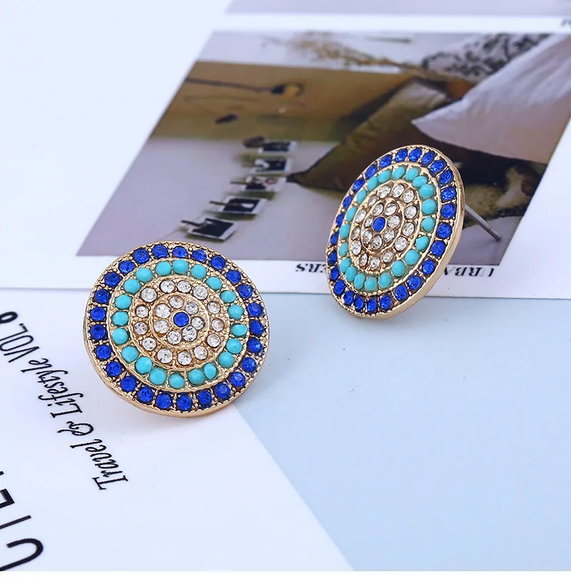 5pcs/set Jewelry Necklace Micro Pave Zircon Turkish Evil Eye set