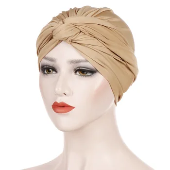 

Women India Hat Muslim Ruffle Cancer Chemo Hat Beanie Scarf Turban Head Wrap Cap