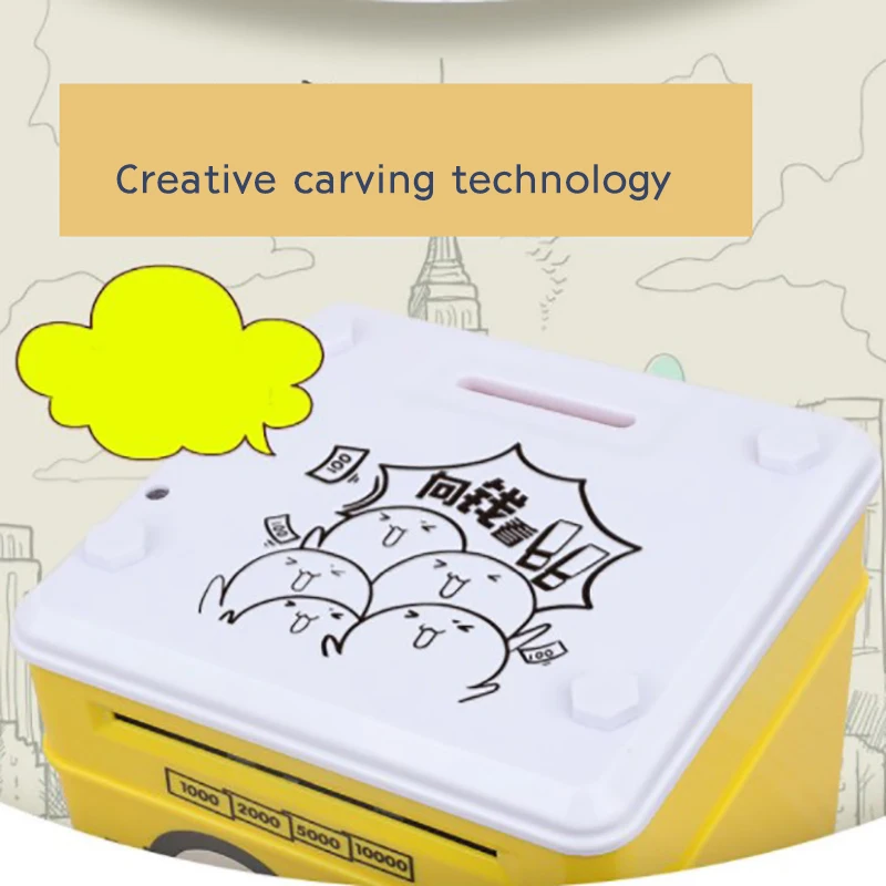 Моделирование детей мультфильм творческий отпечаток пальца автоматический деньги электронные сберегательные игрушки для детей день рождения Рождественский подарок