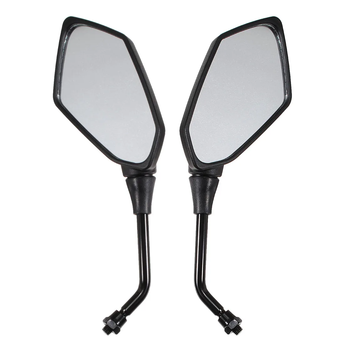 AUTO UNIVERSAL 10MM MIRRORS rearview mirror motorcycle ALUMINIUM BLACK