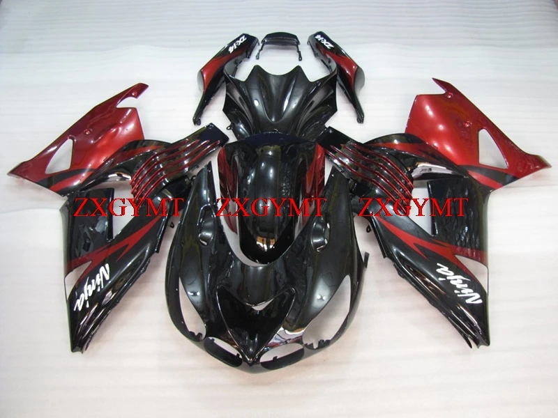 

Motorcycle Fairing for ZZR 1400 2006 - 2011 Body Kits ZZR 1400 2008 Pearl Red Black Black Fairings Zx14 Zx-14r 06 07