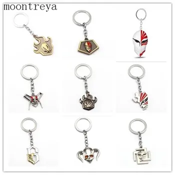 

Anime BLEACH Keychain Grimmjow Mask Anime Jewelry Shape Figure 6 Pendant Key Ring Holder Men Jewelry Wholesale