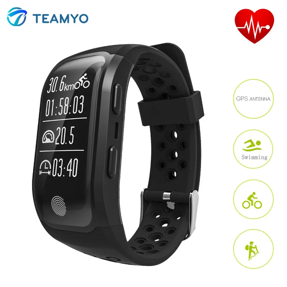 Teamyo S908 Smart Band GPS Smartwatch With Heart Rate IP68 Waterproof Fitness Tracker Smart Bracelet Pedometer