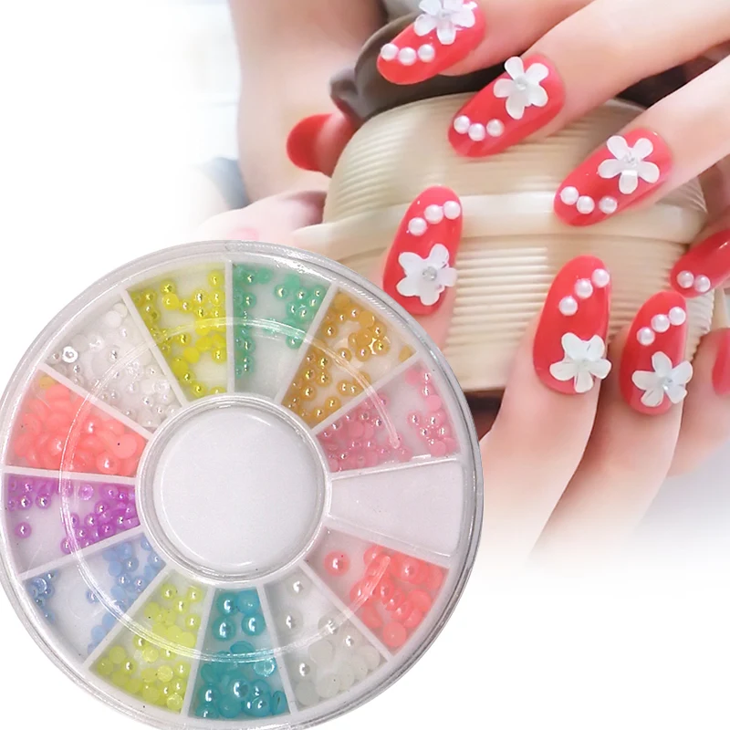 Buy 1PC Nail Stckers Decoration Multicolor Acrylic 3D