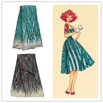 

Fashional French lace fabric embroidery African net lace cloth mesh lace multi color.High quality appliqued nigerian fabrics