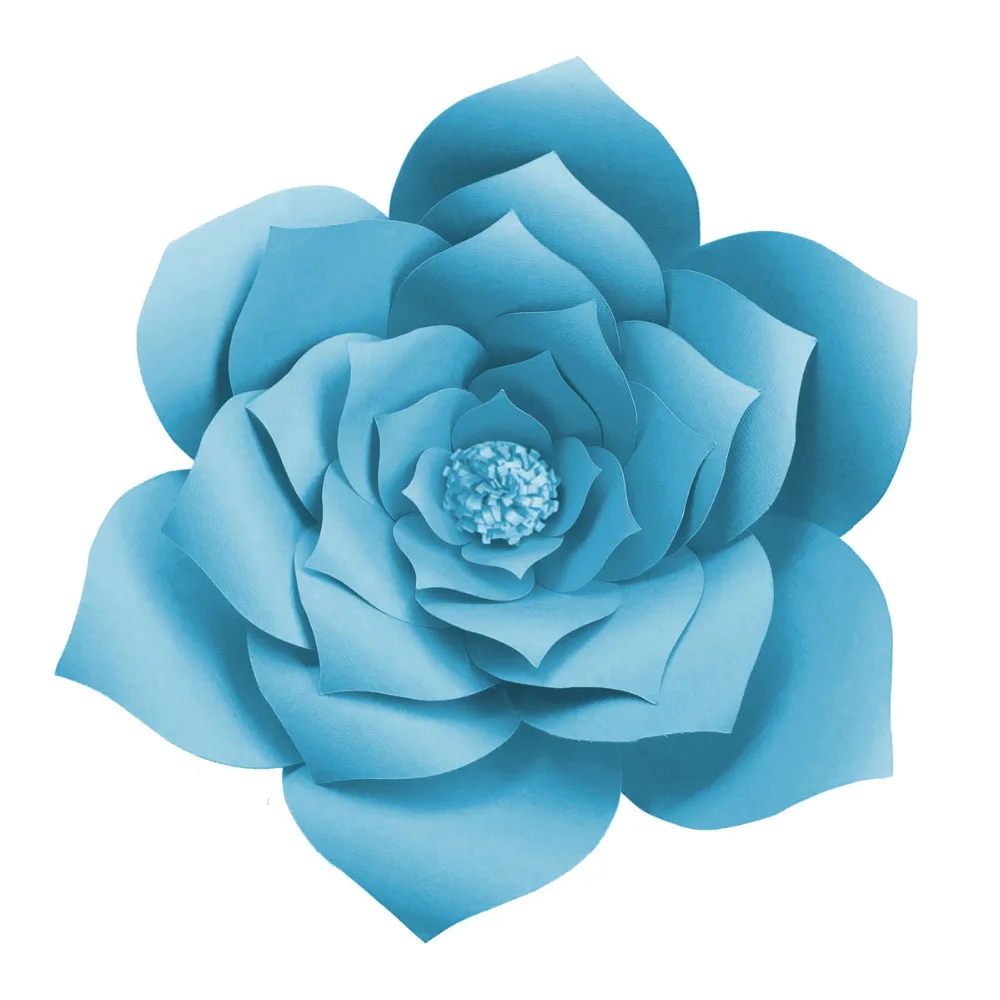 FENGRISE 2 шт 20 см DIY бумажные цветы фон синий искусственный цветок декорации, свадебное украшение день рождения, мероприятие, вечеринка поставки
