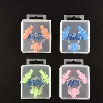 

Cute Practical Nose Clip Earplug Soft Silicone Swimming Watertight Set Swimming Accessories