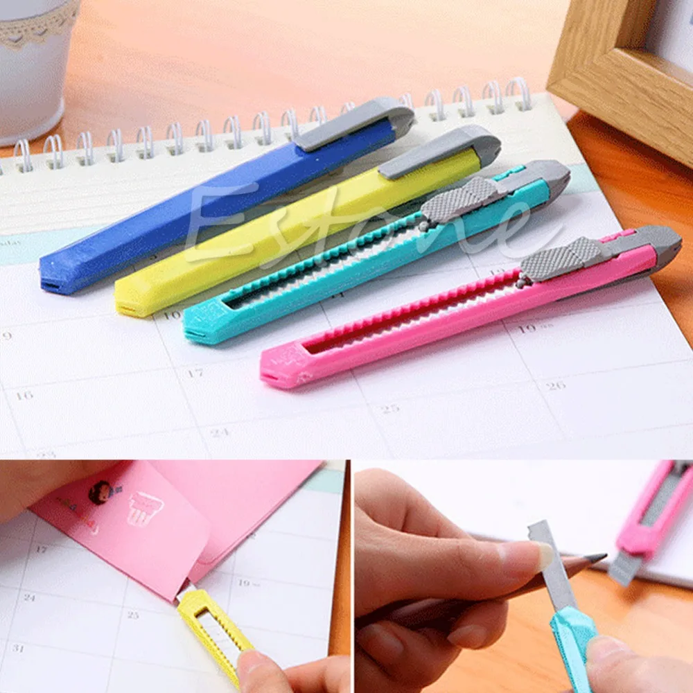 

2PCS Box Cutter Utility Knife Snap Off Retractable Razor Blade Knife Tool stationery accessories office supply dropshipping