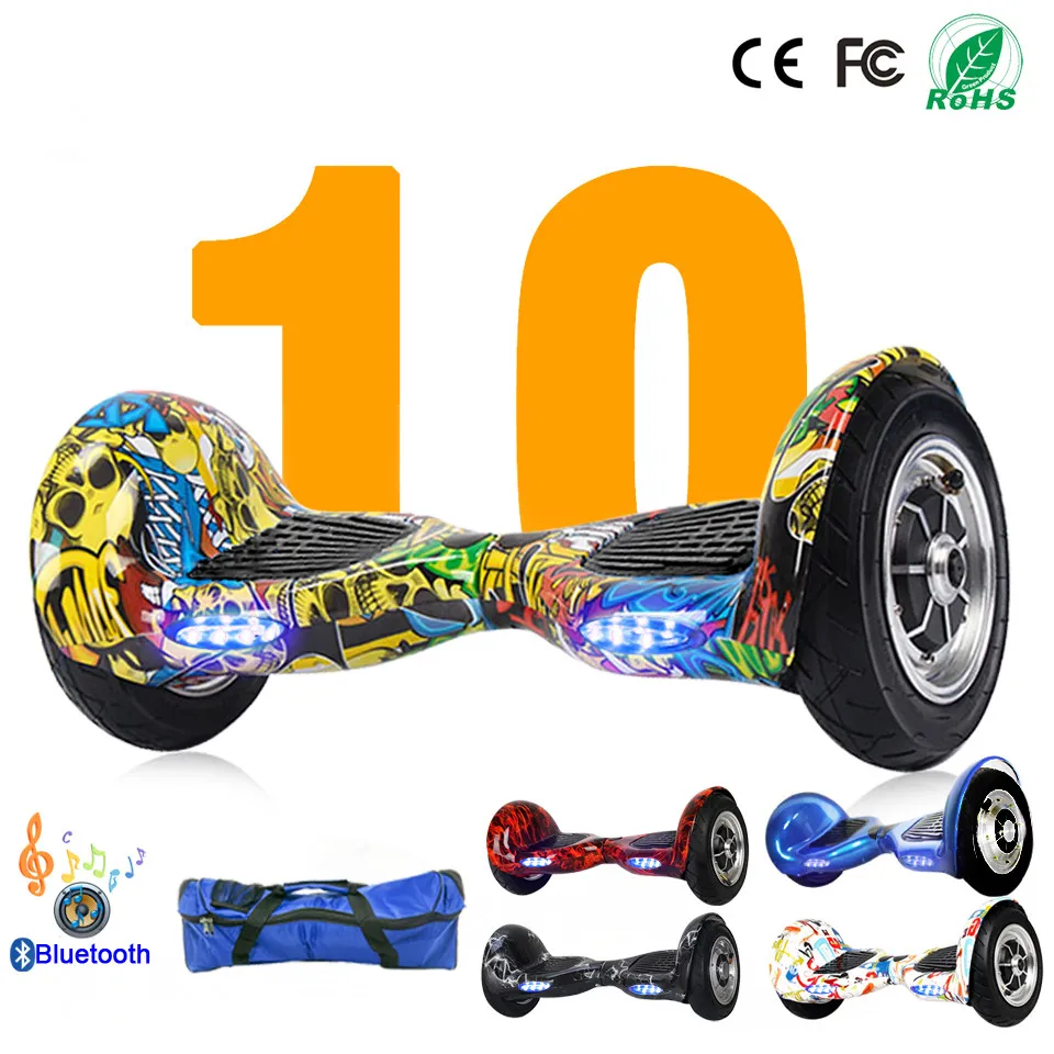 

10inch Hoverbaord battery Electric self balancing Scooter Bluetooth key Bag for Adult Kids patinete skateboard overboard