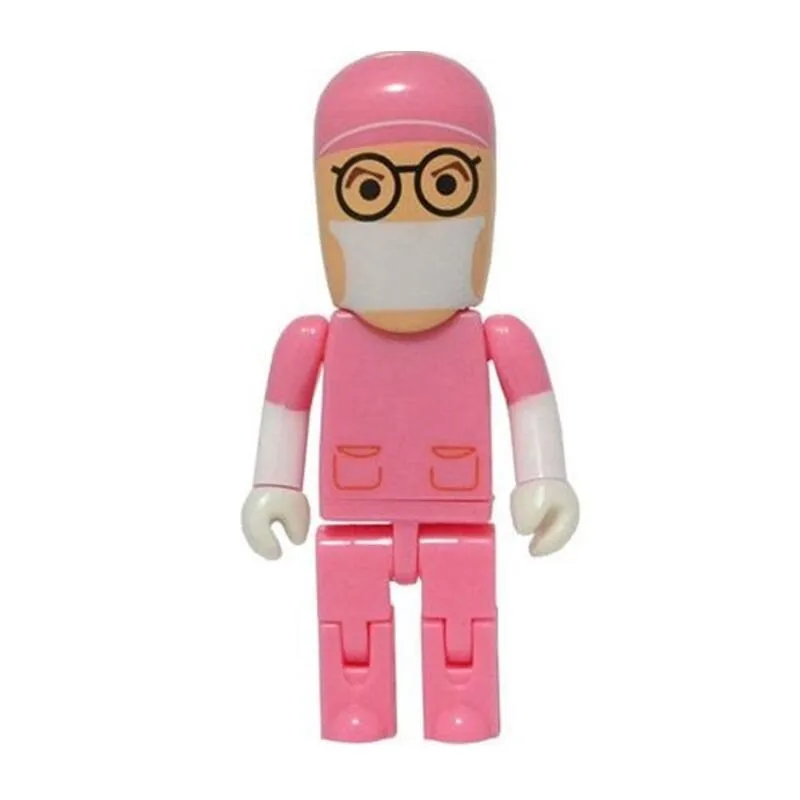 

USB flash drive 128gb cartoon doctor toy series 4GB 8GB pen drive 16GB pendrive 32GB 64GB hospital model Creative usb Stick 2.0
