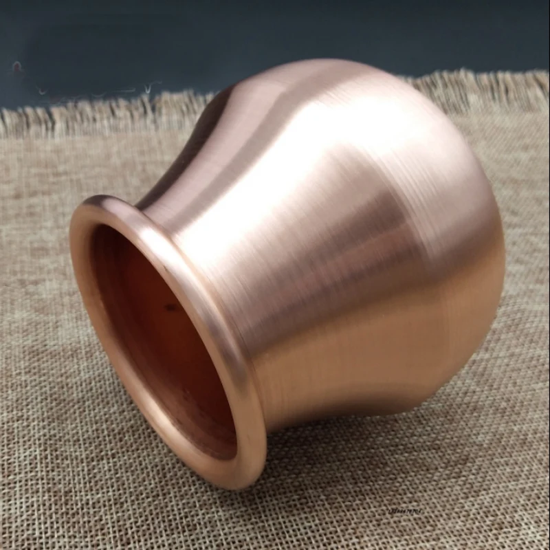 7.8cm*9.5cm Mongolian Red Copper Fire Cups Therapy Body Cupping Massage