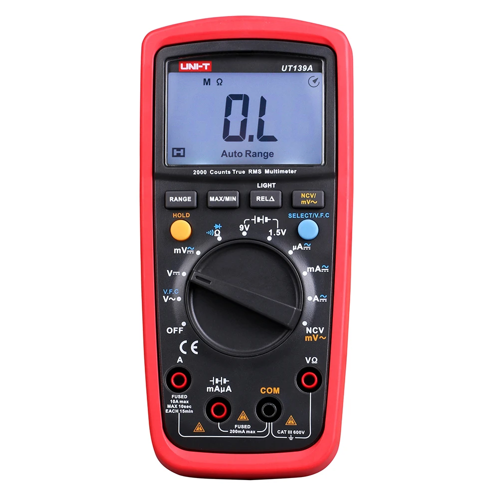UNI-T UT139A True RMS цифровой мультиметр с автоматическим диапазоном AC/DC ампер/Вольт Ом тестер Multimetro в продаже