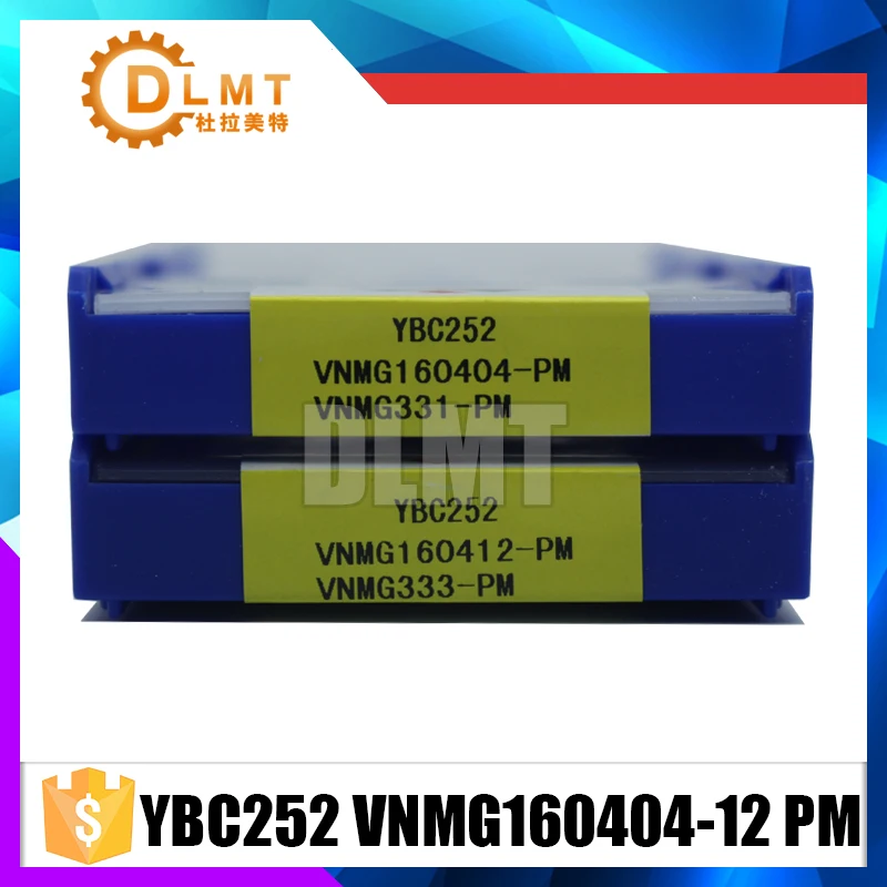 10 шт./компл. YBC252 VNMG160404-12 PM поворотные наконечники вольфрамовые карбидные вставки цементированные карбидные режущие инструменты токарная пластина