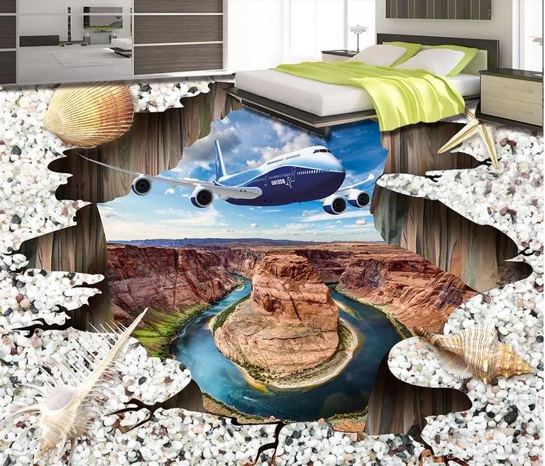 3d-flooring-wallpaper-custom-painting-floor-Aircraft-shells-beach-wallpaper-photo-floor-waterproof-wallpaper-for-bathroom (1)