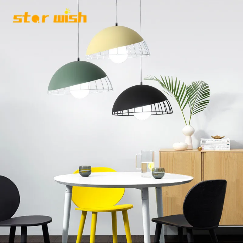 

Star wish colourful Retro iron pendant light moden Modern northern Europe style for restaurant aisle pendant lamp