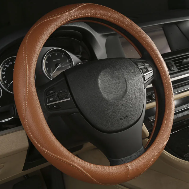 Black Beige Brown Gray car steering wheel cover for Jeep Patriot Compass Commander Renegade