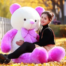 stuffed toy large 160cm purple teddy bear plush toy hug bear doll soft throw pillow,Valentine’s Day,Xmas gift c615