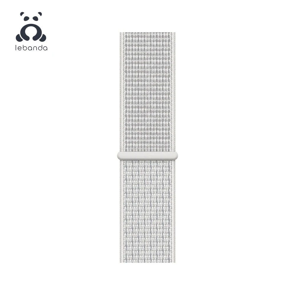 Lebanda Sport loop для apple watch 5, 4, 3, 2, 1, ремешок для iwatch 38, 40, 42, 44 мм, тканый нейлоновый ремешок, Аляска, синий - Цвет ремешка: R Summit White