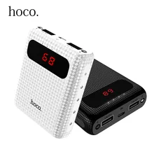 HOCO 18650 Power Bank 10000mah Mini External Battery Portable Mobile Fast Dual USB Powerbank for iPhone 7 Xiaomi Samsung Tablet