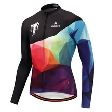 Со светоотражателями для велосипеда профессиональная команда Велоспорт Джерси с длинным рукавом Ropa Ciclismo велосипедная одежда летняя одежда для велоспорта рубашка Майо