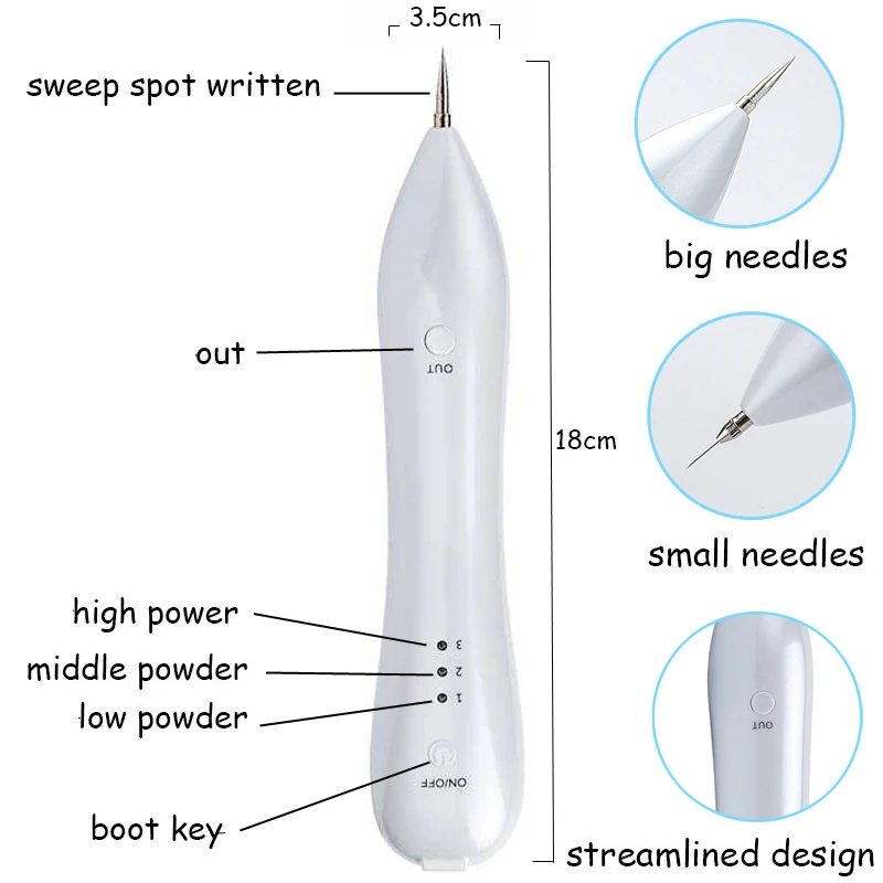 Электрическая Лазерная машинка-карандаш для удаления татуировок, кожи, моль, темных пятен, удаления веснушек, очиститель пятен, инструменты для красоты